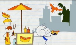 妖怪吃瓜绘画,奇趣妖怪的瓜果盛宴