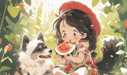 小猫吃瓜头像动漫,动漫头像中的夏日风情